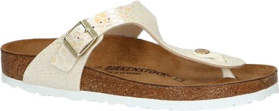 Birkenstock Gizeh Dames Slippers - Cream - Maat 42 | bol.com