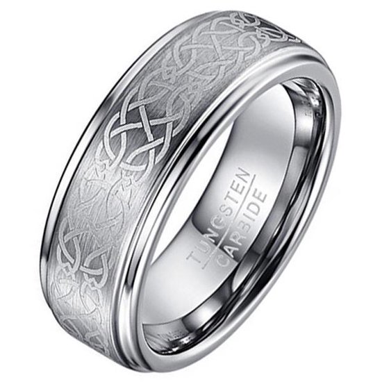 Heren ring Wolfraam Celtic Knot