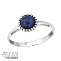 Zilver ring met Amazonite donker blauw | Sterling 925 Silver (Echt zilver) Zilver ring met Amazonite donker blauw | Sterling 925 Silver (Echt zilver)