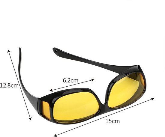 2-in-1 Zonnebril Autobril Nachtbril - UV-Beschermend Nachtzicht Nachtblind  Nightview... | bol.com