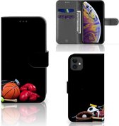 Geschikt voor iPhone 11 Wallet Case met Pasjes Sports