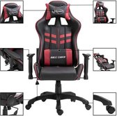 Gaming stoel (INCL leer reinigingdoekjes) Rood - Game Stoel - Gaming Chair - Bureaustoel racing - Racestoel - Bureau stoel gamen