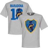 Maradona 10 Boca Juniors Logo T-Shirt - XXL