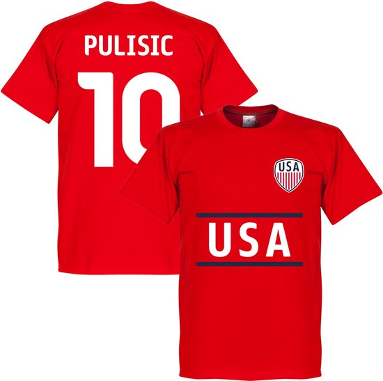 Verenigde Staten Pulisic 10 Team T-Shirt - L