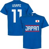 Japan Usami 11 Team T-Shirt - Blauw - L