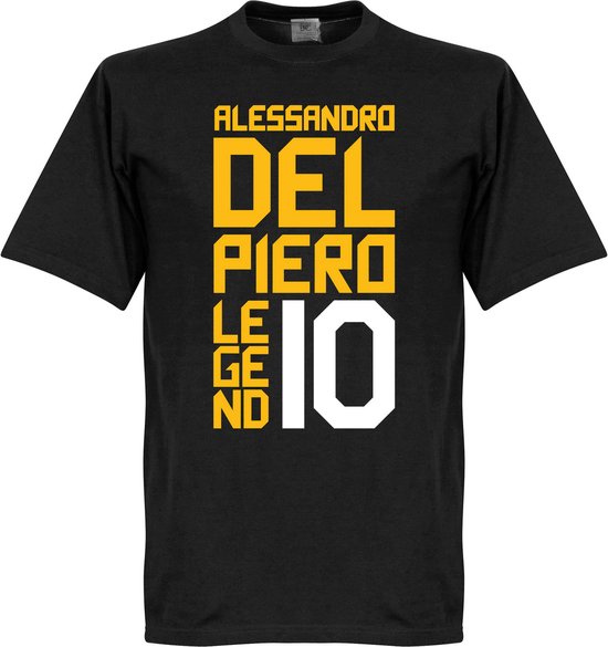 Del Piero Legend T-Shirt - Zwart - 3XL
