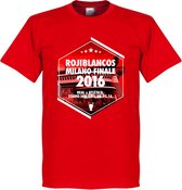 Rojiblancos Milano 2016 Atletico Madrid T-Shirt - XL