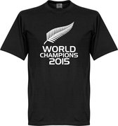 Nieuw Zeeland Rugby World Champions 2015 T-Shirt - L