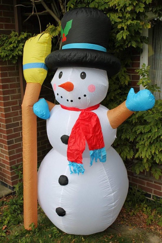 Kerst Opblaasbare Peperkoek Man, 1,5 M Kerst Opblaasbare LED Verlichte Peperkoek Man, Opblaasbare Kerst Opblaas Decoraties voor Tuin Gazon Tuin Decoratie