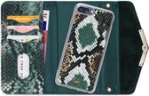 Apple iPhone 8 Plus Hoesje - Mobilize - Velvet Serie - Kunstlederen 2in1 Case / Clutch - Green Snake - Hoesje Geschikt Voor Apple iPhone 8 Plus