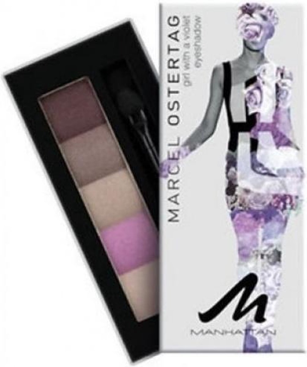 Manhattan Girl With A Violet Oogschaduw Palette