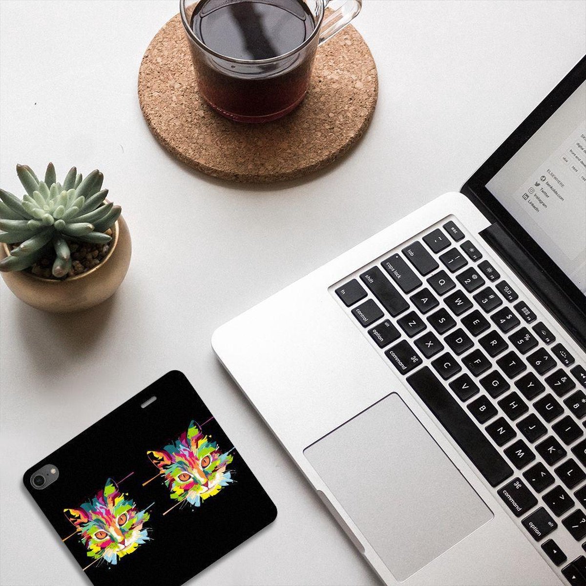 iPhone 7 | 8 | SE (2020) | SE (2022) Magnet Case Cat Color — cadeau in Cadeau-ideeën - foto 8