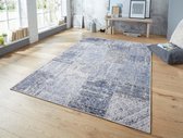 Patchwork vloerkleed – Pleasure Blauw/Zwart Denain 160x230cm