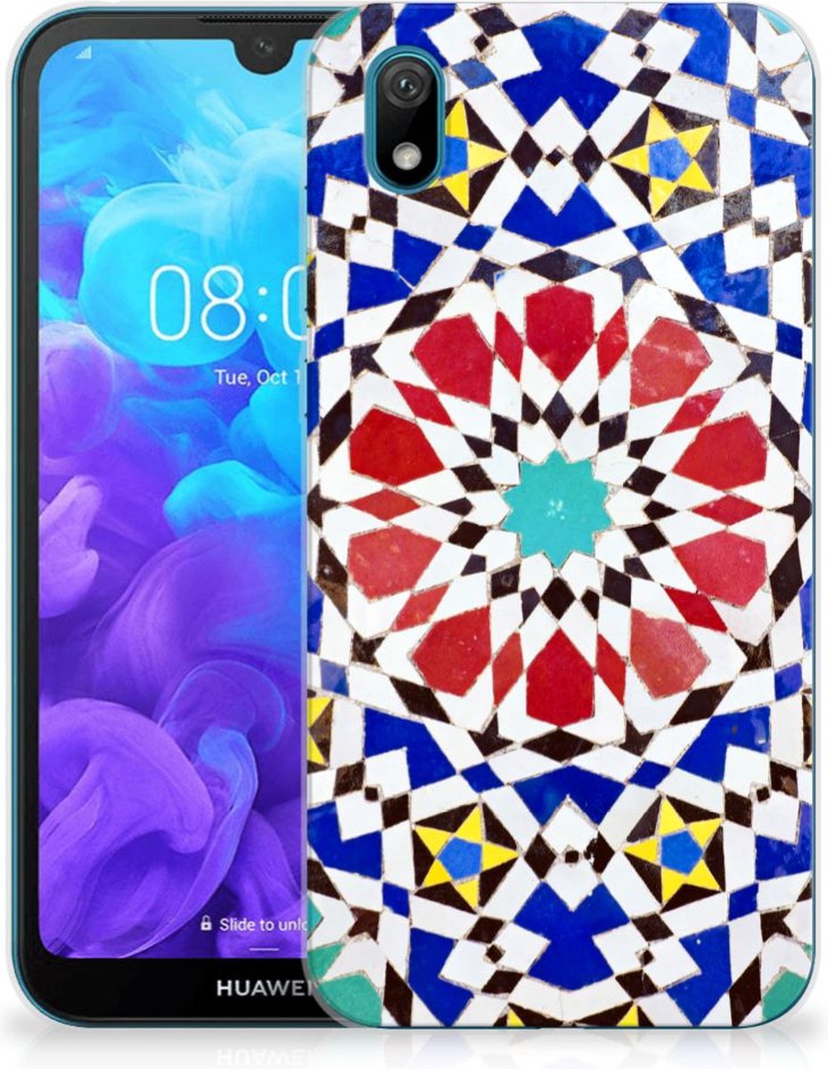 Huawei Y5 (2019) TPU Siliconen Hoesje Mozaïek