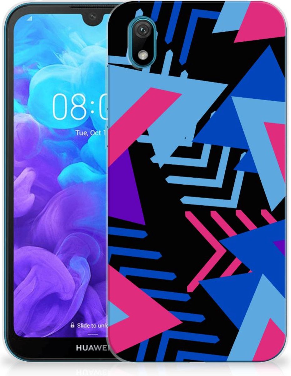 Huawei Y5 (2019) TPU Hoesje Funky Triangle