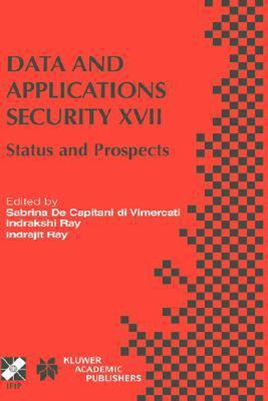 Data and Applications Security XVII - cover