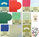 30 Draaikaarten + Enveloppen en Splitpennen - 7 Kleuren - Maak wenskaarten voor elke gelegenheid
