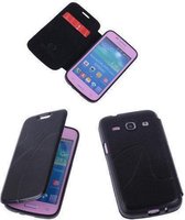 Bestcases Zwart TPU Book Case Flip Cover Motief Samsung Galaxy Core Plus G3502