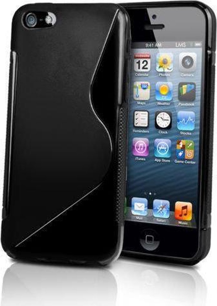 Commuter silicone case hoesje iPhone 5C Zwart