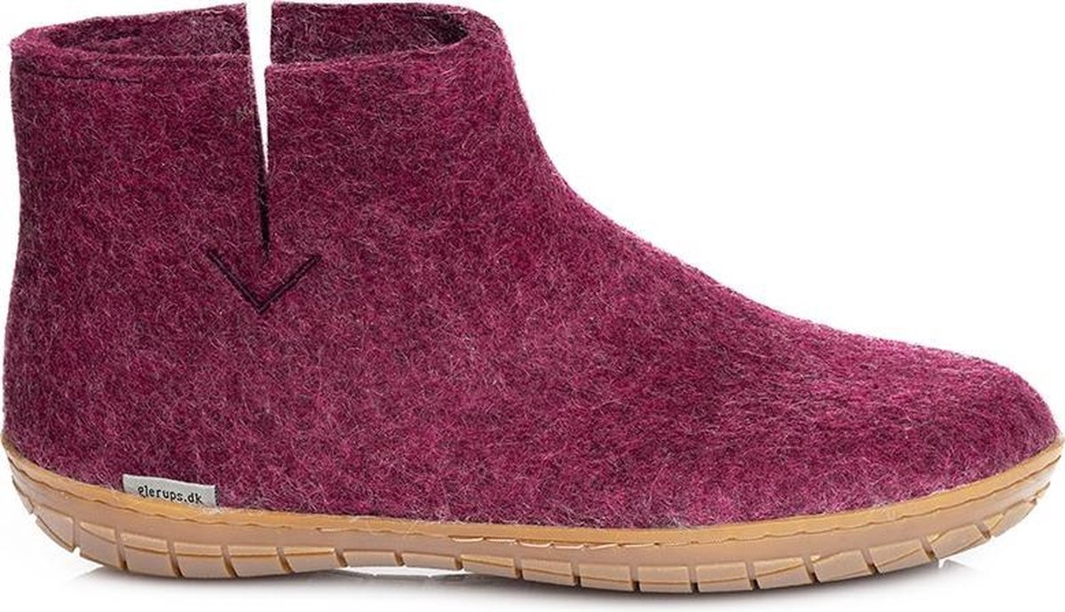 Glerups Laars met rubber zool-Cranberry-46