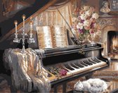 Verf op nummer - paint by numbers piano- 40x50 cm