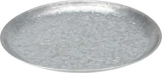 Donder kraai pols Kaarsenbord/plateau zilver 36 cm metaal rond - Dienblad -  Woonaccessoires/woondecoraties | bol.com