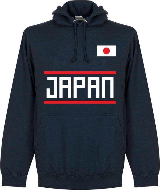 Japan Team Hooded Sweater - Navy - Kinderen - 92/98