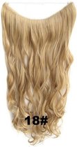 Wire hair extensions wavy blond - 18#