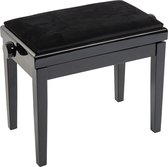 Fame PB-10C-PE Piano Bench (Polished Black) - Piano bank