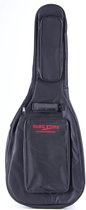 MUSIC STORE "Deluxe" Gigbag Western gitaar zwart/rood Logo - Tas voor akoestische gitaren