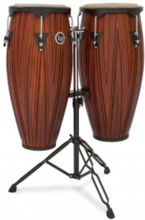 Latin Percussion LP646NY-CMW city conga set 10″/11″ – carved mango