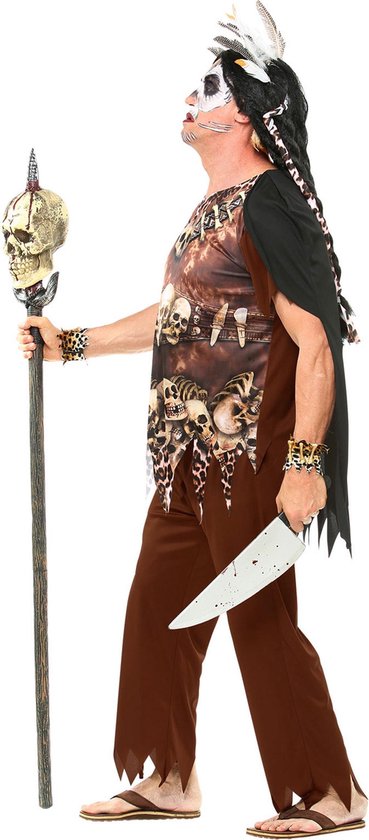 Bol Com Widmann Bruine Voodoo Priester Outfit Voor Volwassenen M Volwassenen Kostuums