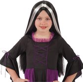 Carnival Toys Pruik Morticia Junior Synthetisch Zwart One-size