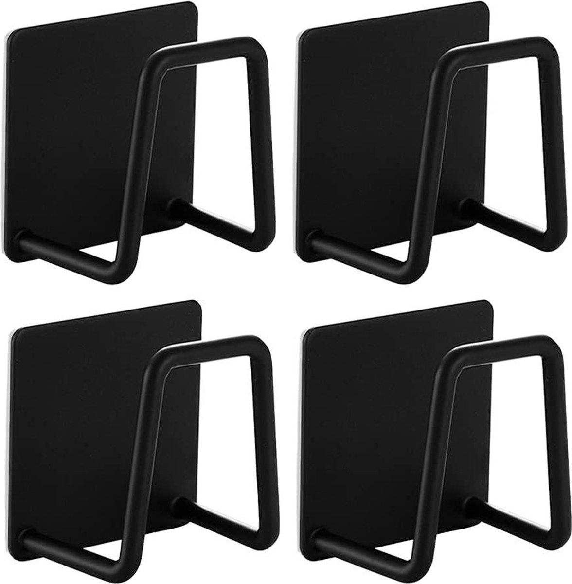 4 stuks zelfklevende sponshouders - sneldrogend en waterdicht - keukenaccessoires sponshouder gootsteen magnetische