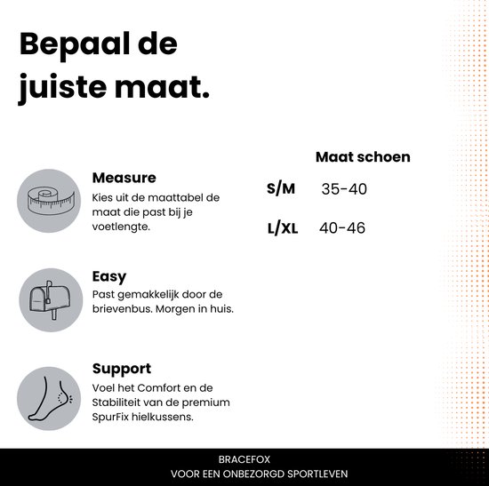 Bracefox® Hielspoor zooltjes ‘SpurFix’ | Hielspoor inlegzolen | Hakverhoger | Per Paar | Orthopedische Gel Hielkussens | Plantar Fasciitis | Gel zooltjes | Mannen & Vrouwen | Maat 35-40