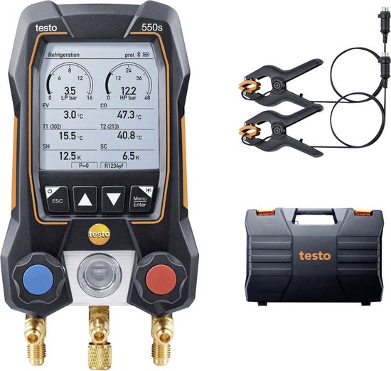 Foto: Testo 550s basis set koelmiddelmeter