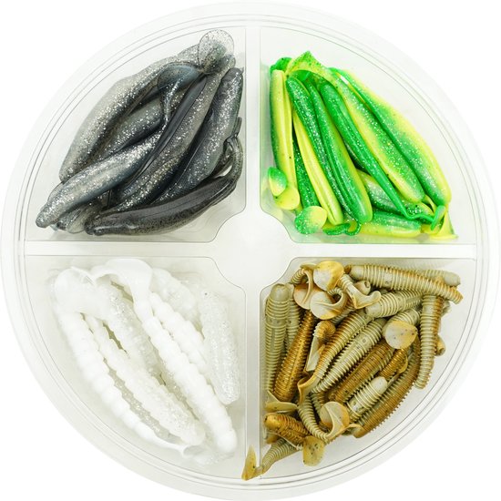 Fish-Xpro Softbait Set Allround - Allround Water - 7 tot 12cm +/- 60stuks - Shads - Kunstaas set - Roofvis van Fish-Xpro — afbeelding 5