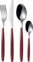 Bol.com 24-delige Rode Bestekset - My Fusion - 168 x 75 x h255 cm aanbieding