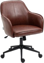 Bureaustoel - Ergonomische bureaustoel - Stoel - Draaibaar - 58,5 cm x 62 cm x 91 cm - Bruin