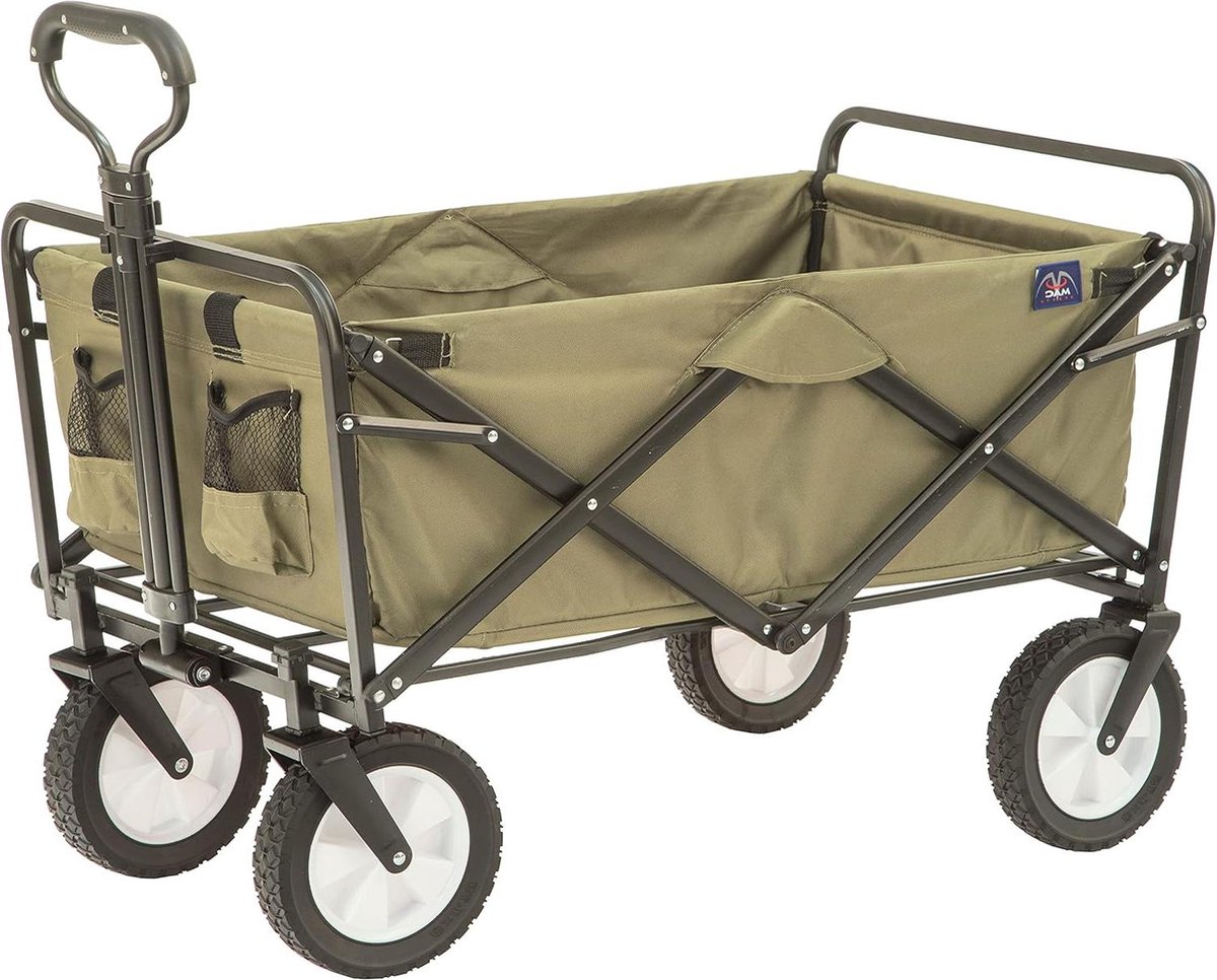 Tuinwagen opvouwbaar met handvat - Mac Sports Bolderkar