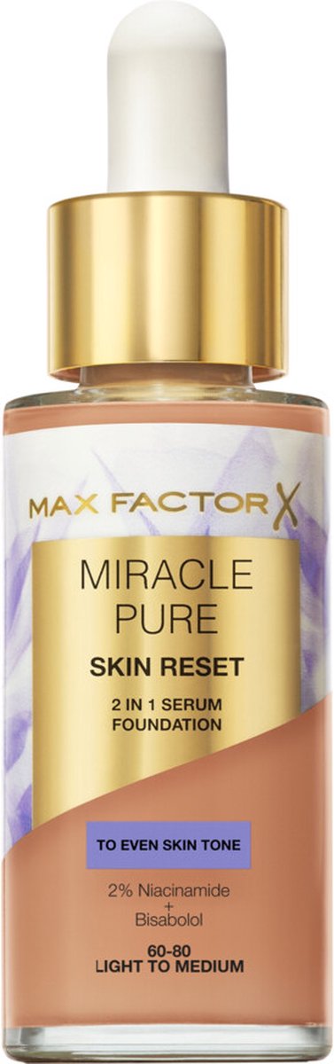 Max Factor Miracle Pure serum foundation - 60-80 Light to Medium