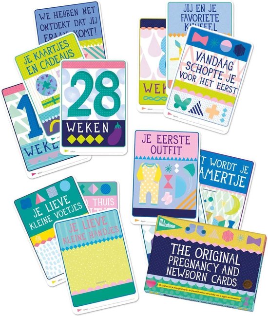 Milestone Cards gebeurtenis kaarten - Zwangerschapskaarten originele editie