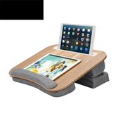 LAPGEAR Sidekick Lap Desk met apparaathouder en telefoonhouder - grijs - geschikt voor laptops tot 15,6 inch - stijlnr. 44215