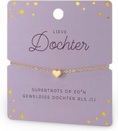 Armband - Hartje - Lieve dochter - Hartje