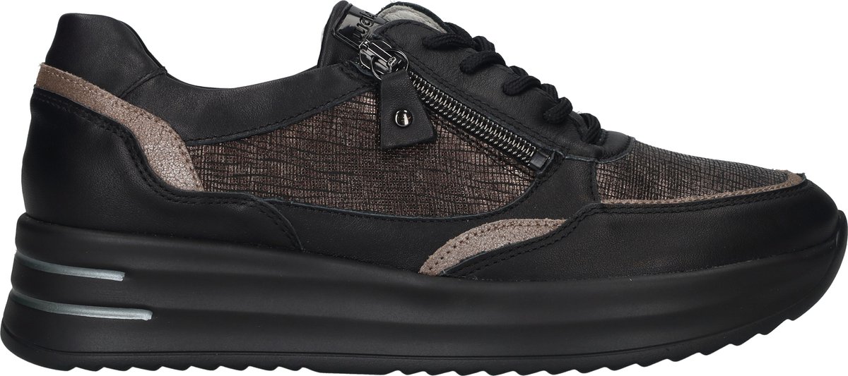 Waldlaufer - 755004-H-Arianna - Lage sneakersDames sneakers - Kleur: Zwart - Maat: 37.5