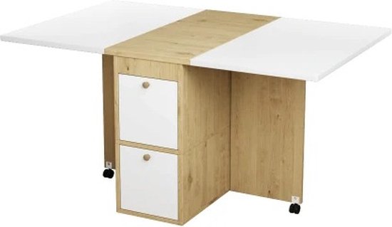 Kave Home Uitschuifbare Eettafel Yain Eiken Kave Home Uitschuifbare Eettafel Yain Eiken
