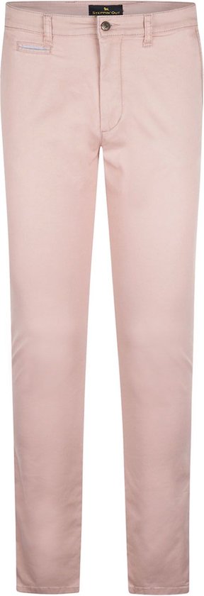Steppin' Out Chino broek Northport Roze - Maat W 33 - L 34 - Heren - Mannen broeken