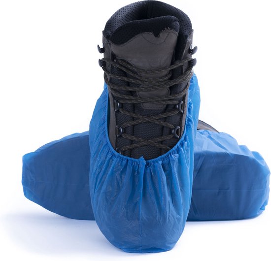 Nesto's® Extra Stevige Schoenhoesjes - Schoenovertrek - Overschoenen - Wegwerp - Waterdicht - Blauw - 50 stuks - 70 MU - Extra Dik