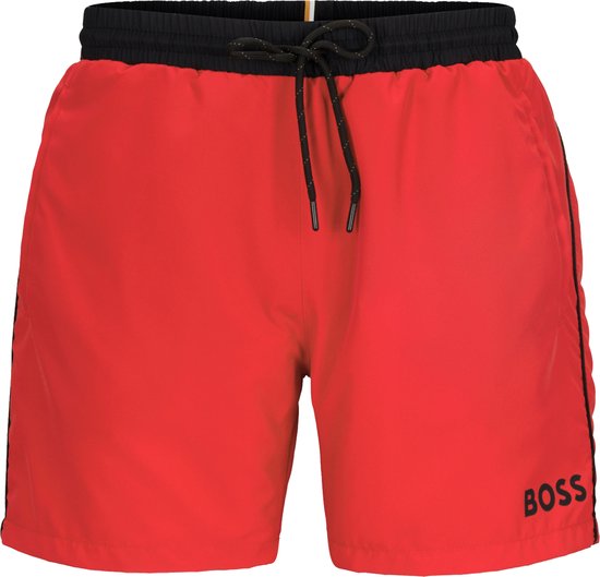 HUGO BOSS Starfish swim shorts, heren zwembroek, middengrijs HUGO BOSS Starfish swim shorts, heren zwembroek, middengrijs