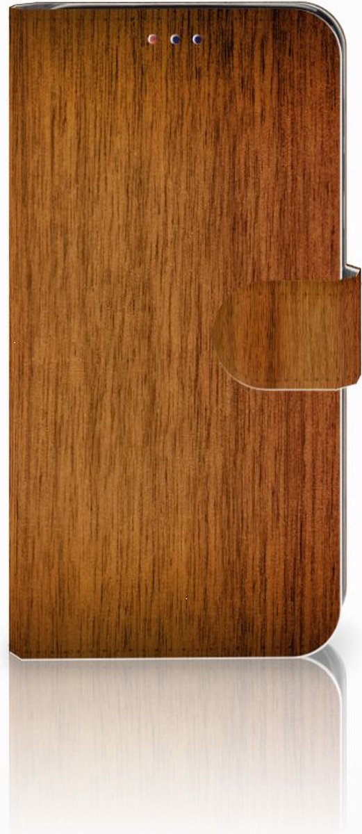Samsung Galaxy A10 Book Style Case Donker Hout